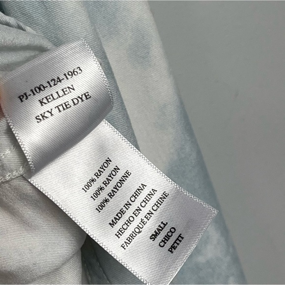 RAILS Kellen Tie Dye Pajama Top S Long Sleeve Button Front Small - Picture 12 of 15